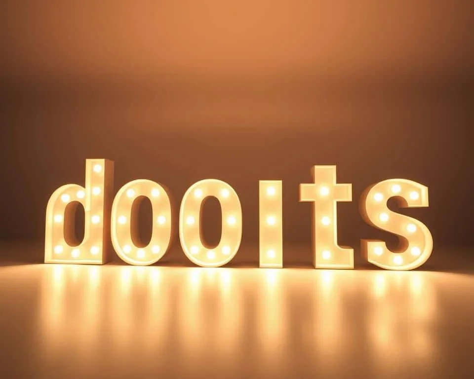 Verlicht letters goedkoopste