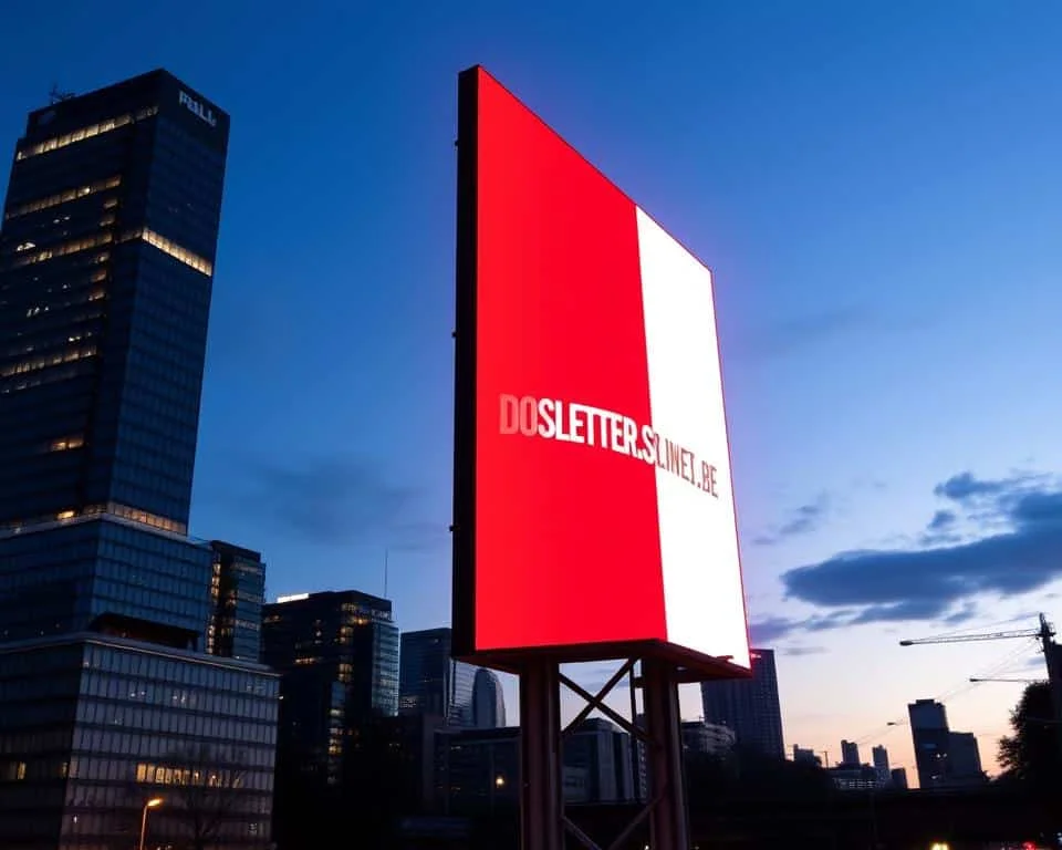 Licht reclamebord Led België en Nederland